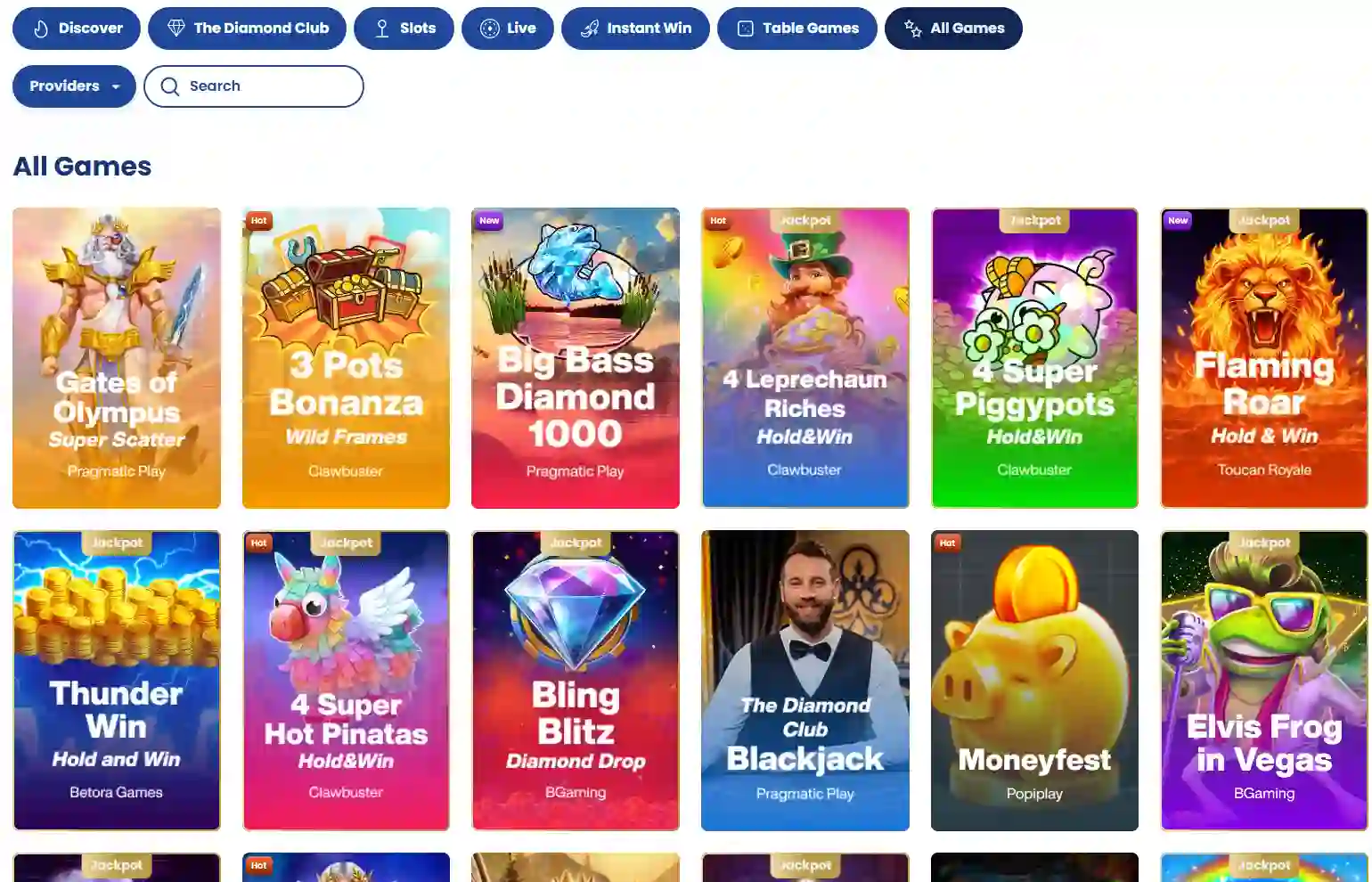 Current Lukki Australia games lobby with category navigation